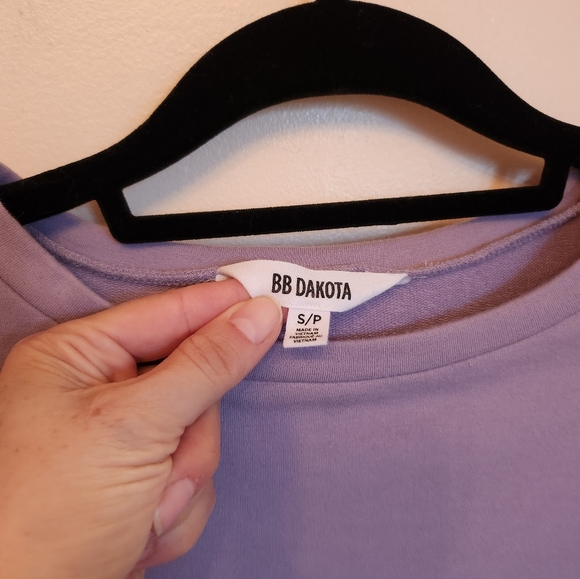 BB Dakota purple long sleeve sweater - Picture 3 of 5